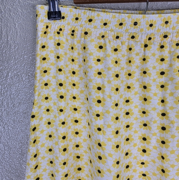 Ganni Daisy Yellow A-Line Ruffled Skirt (36) - Picture 4 of 14